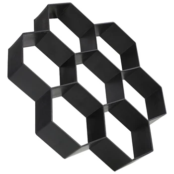 

New Paving Mould Hexagon Brick Stone Road Path Maker Mould DIY Garden Buildings Lawn Concrete Paving Garden Patio Path Molds