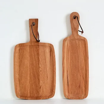 

Wooden Hanging Chopping Block Kitchen Cutting Board Cake Sushi Plate Serving Trays Bread Fruit Steak Dish