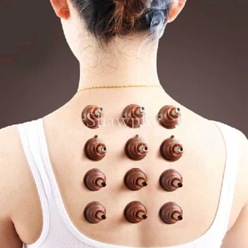 

100pcs/set Moxa Stick Smokeless Roll Self-adhesive body Massage Sticker Artemisia Box Holder Roller Cream