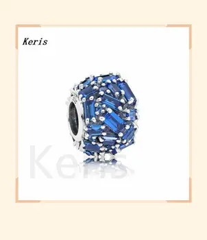 

100% 925 silver sterling new 797746 nsbl blue cinnamon elegance frizzy stylish present charming