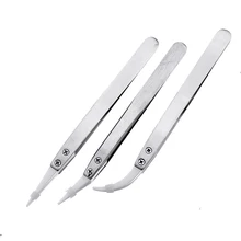 Термостойкий антистатический керамический Пинцет из нержавеющей стали для RDA RBA DIY Vape