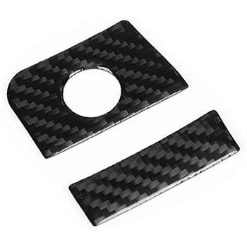 

Left Drive Storage Box Panel Carbon Fiber Sticker, Car Interior Dashboard Cover, Applicable to Ford Mustang 2015-2019