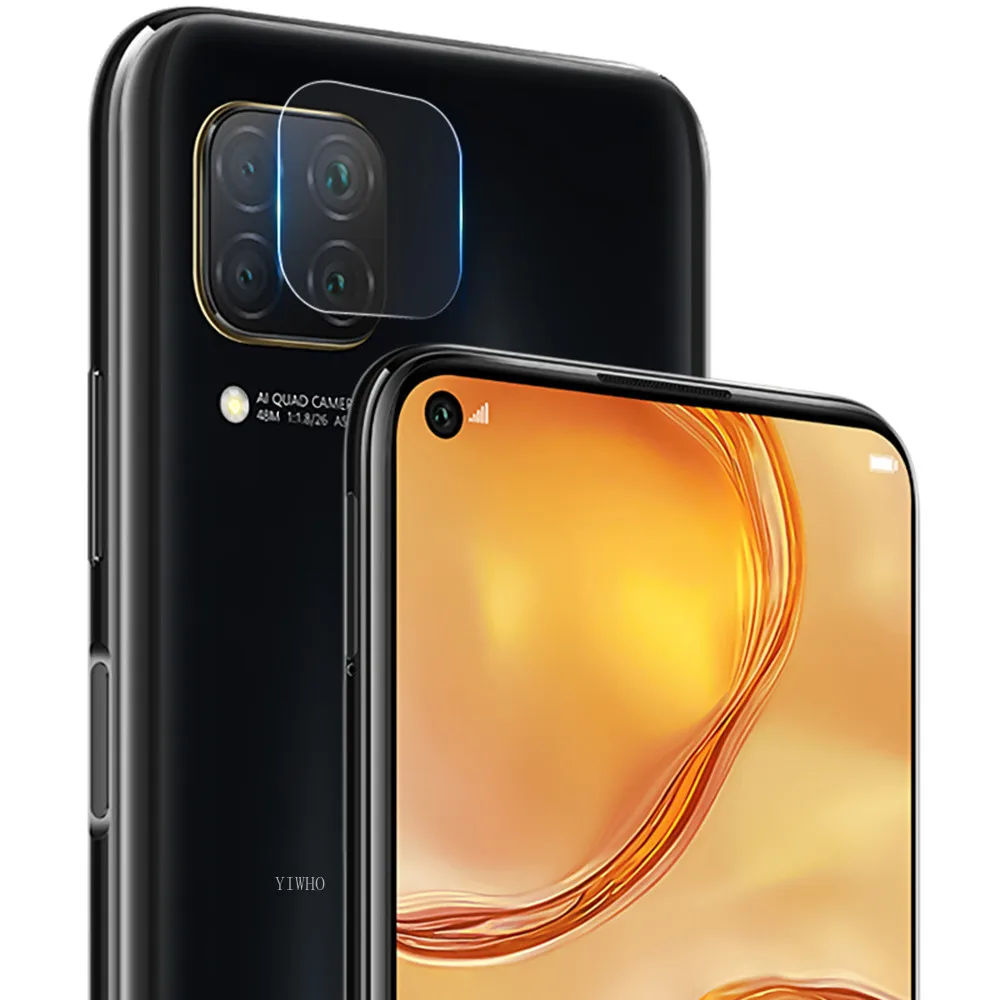 2 в 1 Защитное стекло для Huawei P40 Pro Lite E P40Pro защита экрана HD объектив камеры