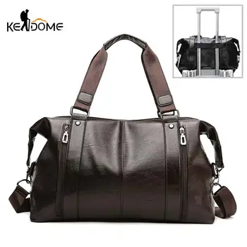 

Men Handbag Leather Large Capacity Travel Bag Fashion Shoulder Bag Travel Duffle Tote Bag Casual Messenger Crossbody Bags X155D