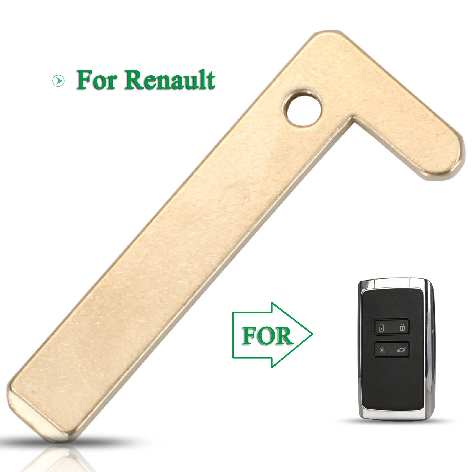 Jingyuqin 10 Pezzi Per Renault Megane 4 Koleos Auto Fob Smart Remote Car Key Blank Uncut Blade Sostituzione