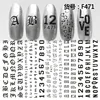 1pc English Alphabet 3D Nail Art Sticker Nail Decal Stamping Export Japan Designs Rhinestones Decorations ► Photo 2/5