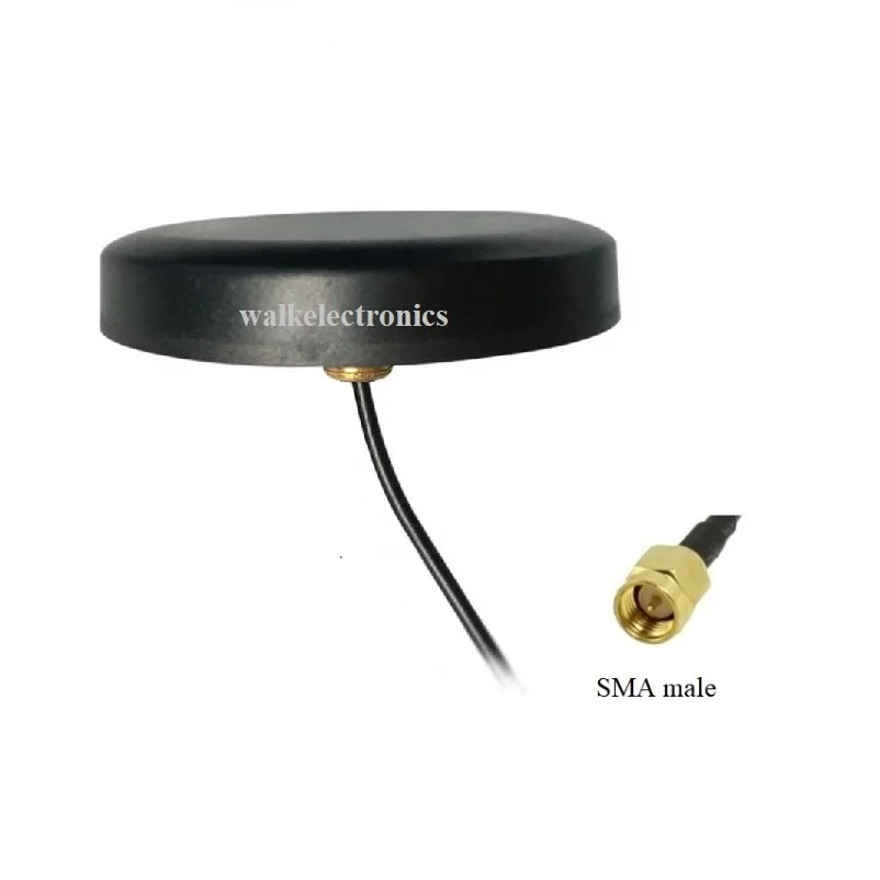 

IP67 waterproof outdoor use high gain screw mount GSM 3G Antenna SMA male straight RG174 cable
