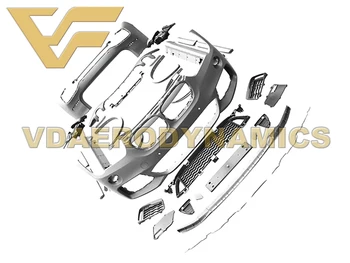 

Suitable For 16-18 BMW F48 X1 sDrive xDrive 16d 18d 18i 20i 20d 25d 25i VAD PP Full Body Kit Front Rear Bumper Side Skirts