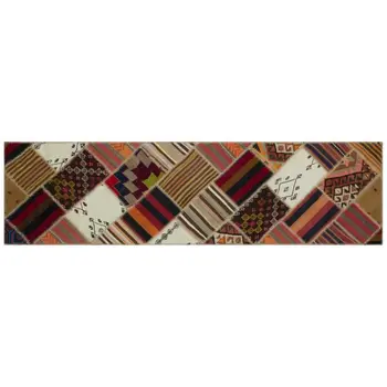 

Handmade Multicolor Vintage Patchwork Rug Runner Rug 084x305 Cm-2'9''X10'0''
