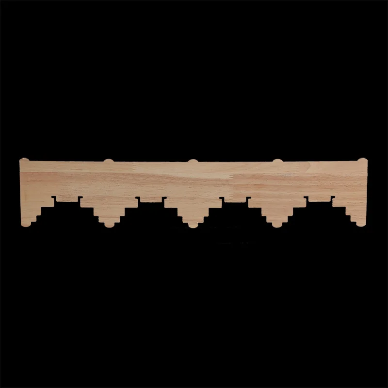 Lot De 4 Appliques/décalcomanies En Bois Sculpté Pour Décoration - Couleur Kaki - Neuf