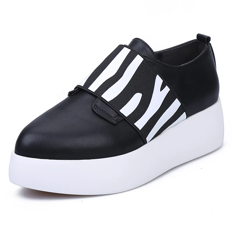

2016 Autumn New Style Thick Bottomed Sugarcane Farmers Shoes Europe And America Retro Platform Comfortable Loafers Student Shoe