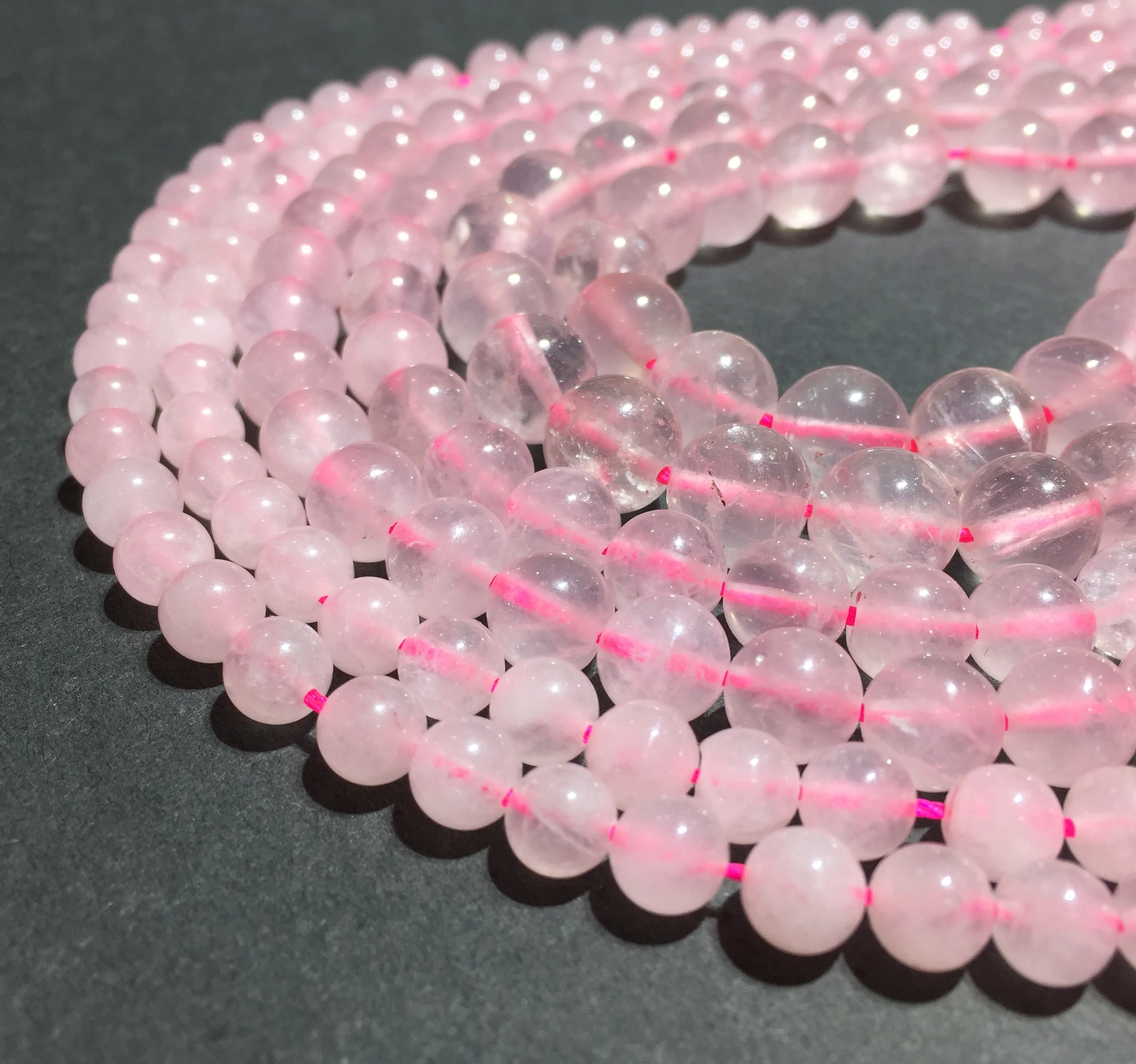 

Natural Rose Quartz Beads Healing Energy Gemstone Loose Beads DIY Jewelry Making Bracelet Necklace Accessories 8mm Factory Price