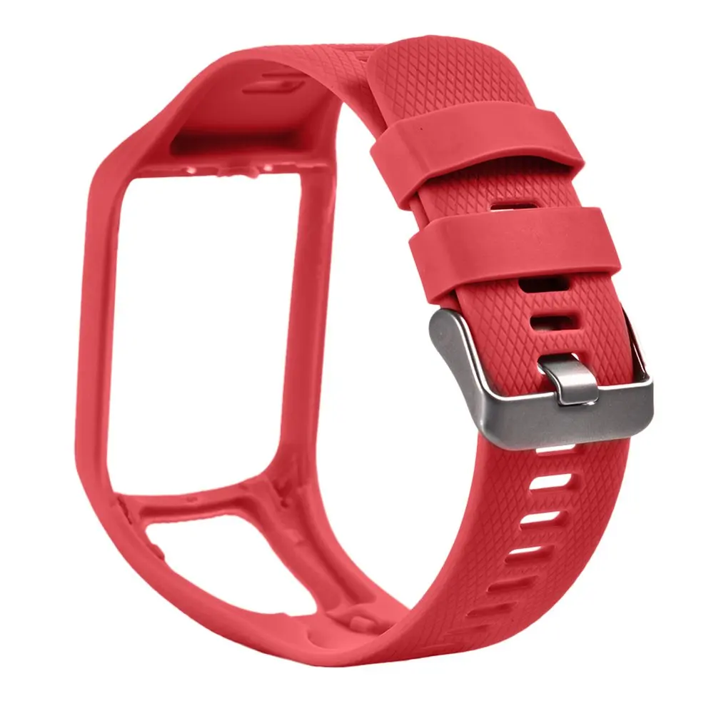 Ремешок силиконовый для наручных часов TomTom 1 квадратный сменный спортивный