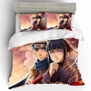 

Naruto Edredon Bedding Sets Duvet Cover Home Textile Single Queen King Size Bedding Set Bed Sheets Pillowcases Bed Linen