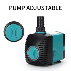 3W-60W Small Water Pump 220V-240V Submersible Pump Aquarium Circulation Fish Pond Pumping Machine Fish Tank Side Suction Pump