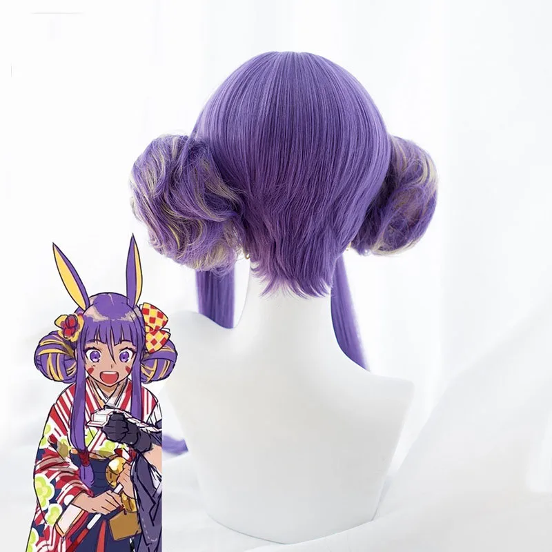 Fate/Grand Order Nitocris парики аниме косплей костюм длинные фиолетовые аниме волосы смешанные волосы для взрослых аутсорсинг+ длинный парик+ парик шапка