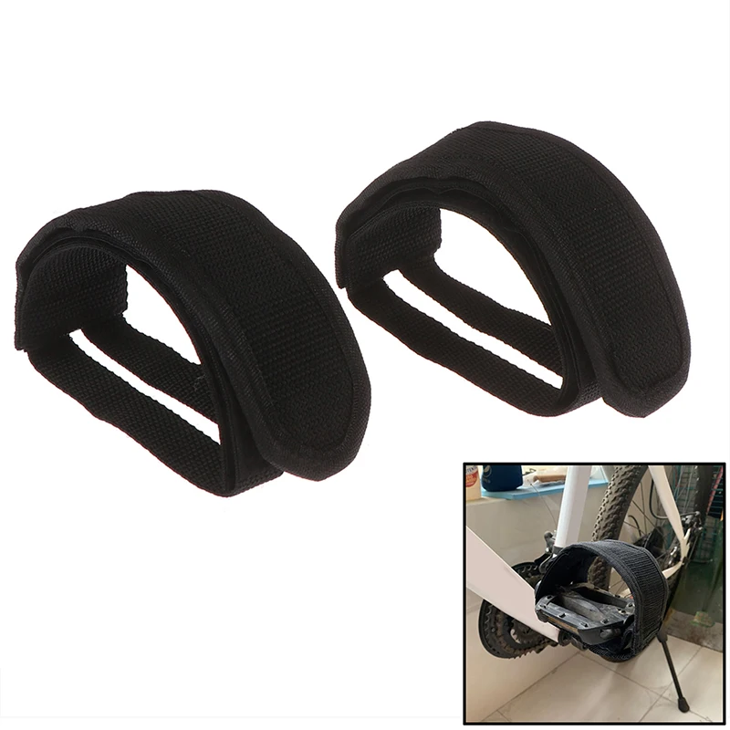 2Pcs Bicycle Fixed Gear Cycling Pedals Bands Feet Set With Straps Beam Foot Bike Anti-slip Belt | Спорт и развлечения