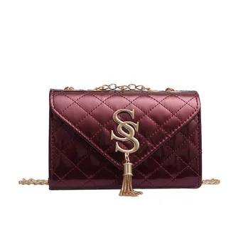 

New Brand Handbags Women Shoulder Chain Bag PU Leather Tasslel Small Flap Female Mini Messenger Bag Ladies Girls Clutch Purse