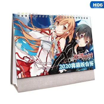 

Hand Drawing 2020 Fresh Cartoon Mini Desktop Paper Calendar dual Daily Scheduler Table Planner Yearly Agenda Organizer