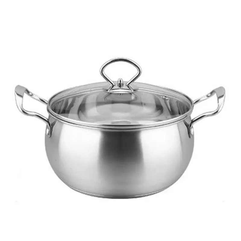 

Stainless Steel Soup Pot Milk Pot Non-stick Pot Baby Food Supplement Pot Induction Cooker Gas Stove Use Kitchen Pot Hotpot