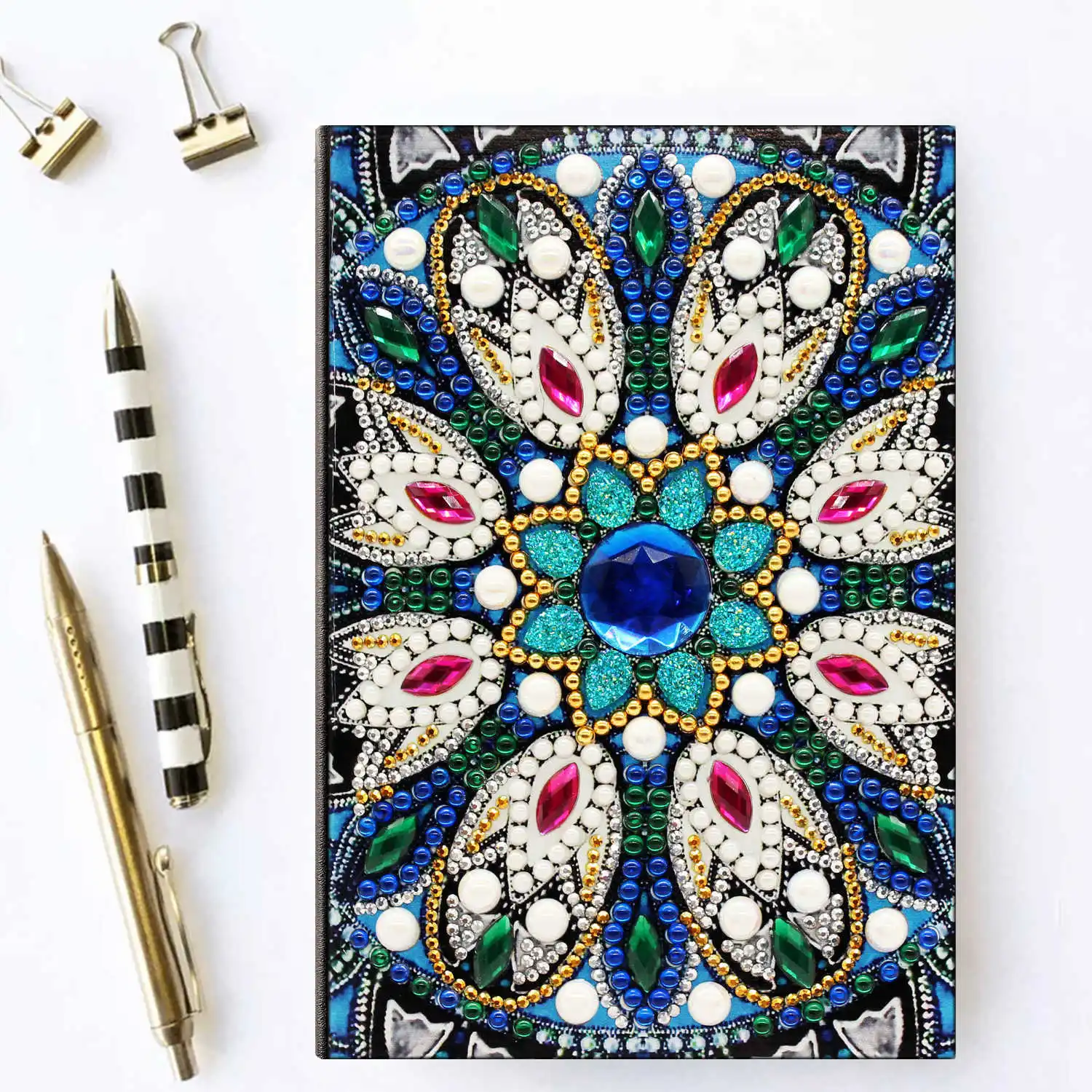 AZQSD Алмазная мозаика тетрадь особой формы цветочные узоры Мандала A5 дневник вышивка подарок DIY