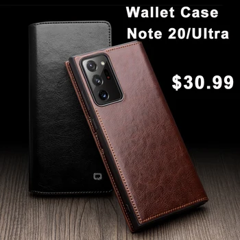 

Retro Wallet Card Slots Flip Phone Bag for Samsung Note 10 S20 Plus Note 20 Ultra S20 Ultra Case High end Genuine Leather Coque