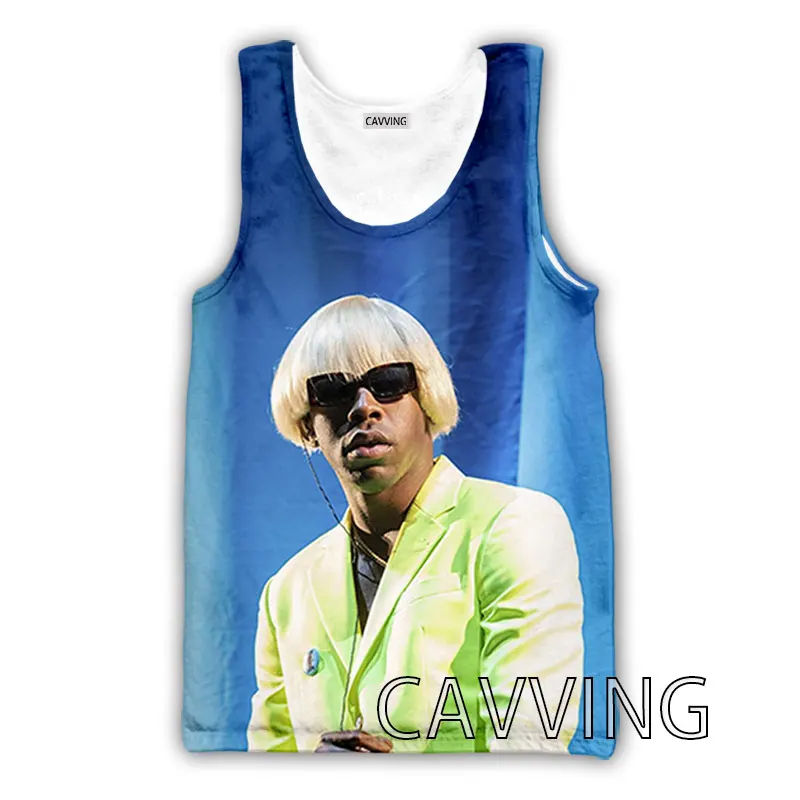 

CAVVING 3D Printed Rapper The Creator Tank Tops Harajuku Vest Summer Undershirt Shirts Streetwear for Men/women