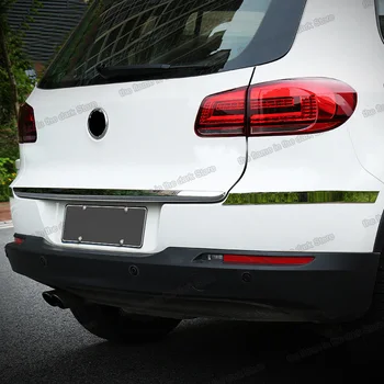 

Lsrtw2017 for Volkswagen Vw Tiguan Car Rear Bumper Strip Anti-collision Trims Interior Accessories Chrome 2017 2018 2019 2020