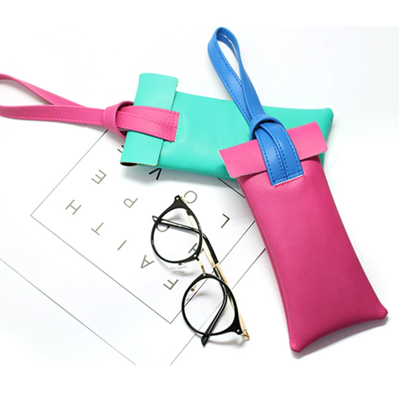 Сумка из искусственной кожи, сумка для очков, подвесной Чехол для очков с орнаментом, подвеска, женские солнцезащитные очки, защита для хранения, Ins Box Cover