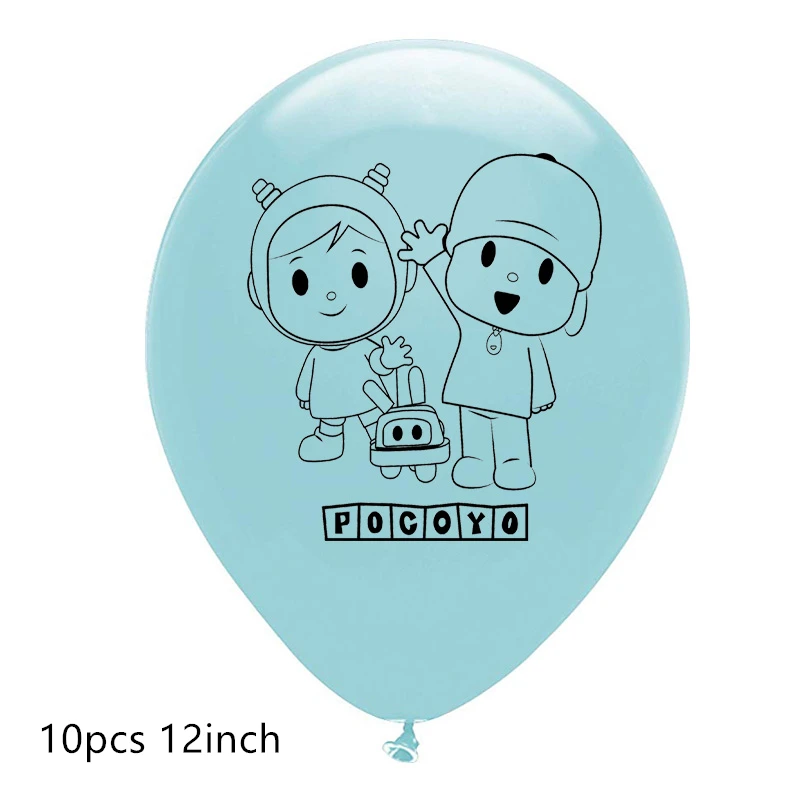 Новый Pocoyo латексных воздушных шаров Детский мультфильм вечерние баллоны