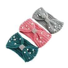 

Pearl Wool Headband Super Soft Double Ladies Head Circle Hot Selling Hair Accessories In Winter