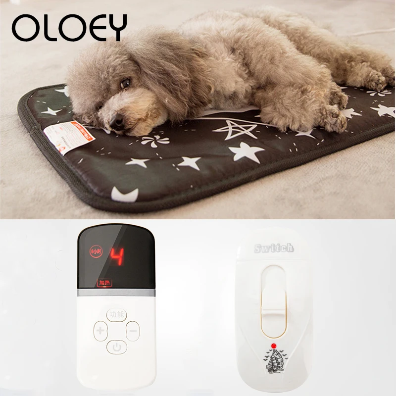 

Winter Warm Pet Cat Electric Blanket Heating Bed Mat Waterproof Anti-Bite Adjustable Temperature Sleeping Bed Keep Warm Products