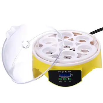 

Mini Egg Incubator 7 Eggs Capacity Incubator Brood Machine Chicken Duck Egg Hatcher Electronic Automatic Incubator Brooder Tools