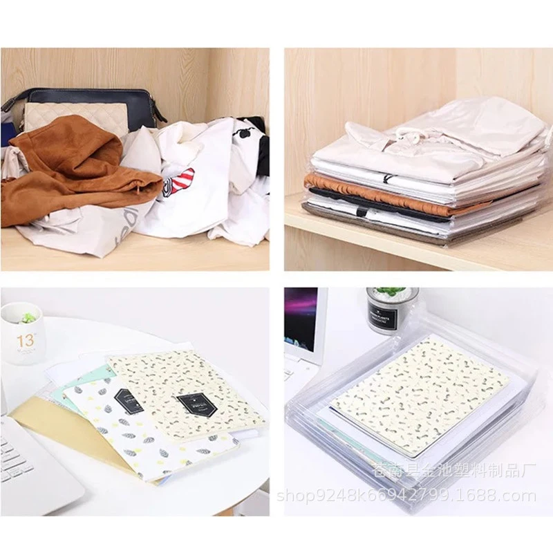 10pcs T shirt clothes organizer Closet Storage Travel clothes Organization System TShirt Folding Board Home necessity Organizer