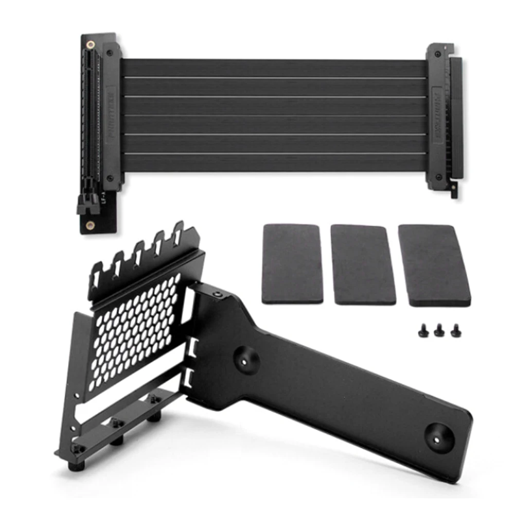 

Stand Graphics Card Holder Universal Metal High Stability Mount Vertical GPU Bracket Shockproof PCIe Slot With 220mm Flat Line