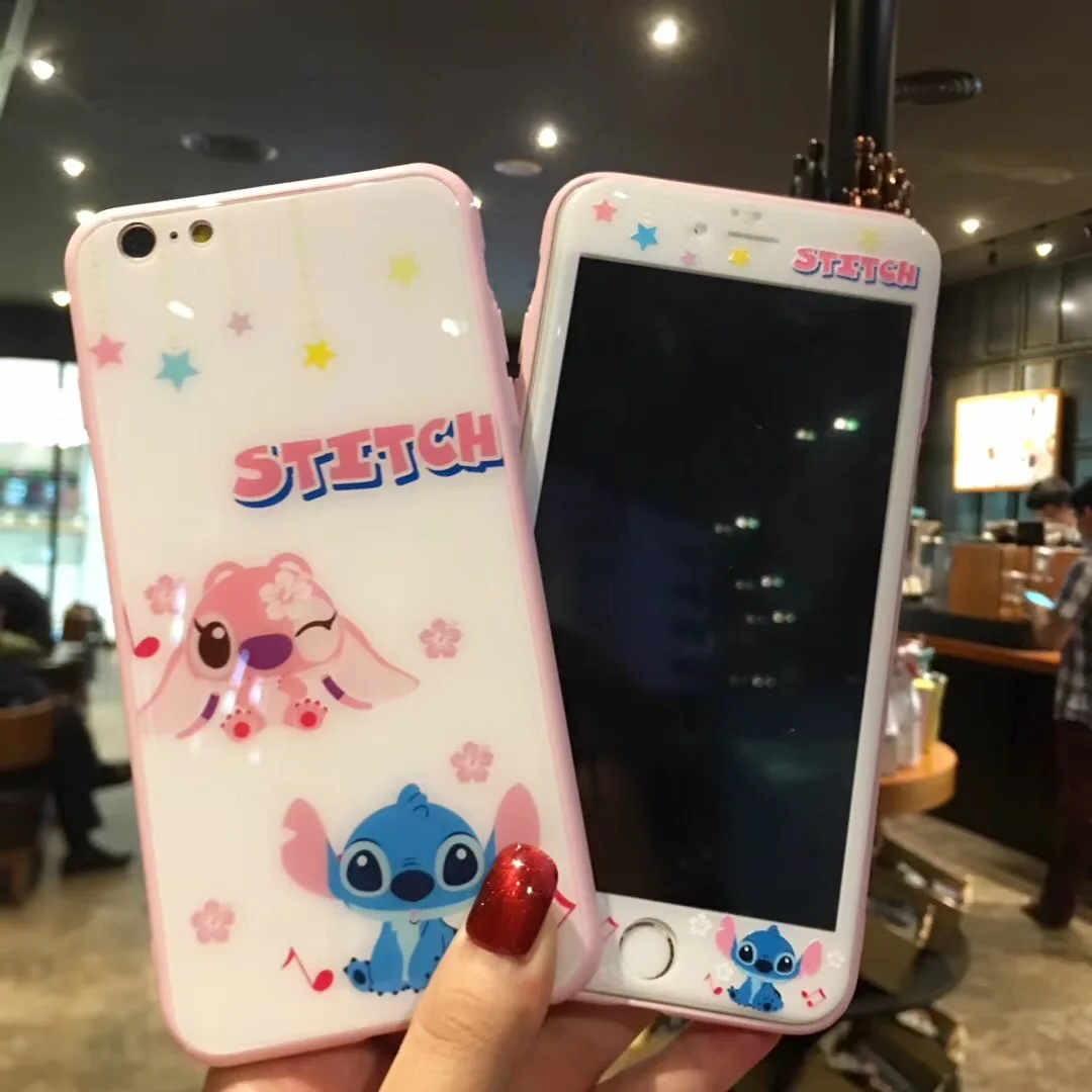 3D мягкий край закаленное стекло протектор экрана для iPhone 6 6S 7 8 Plus X XR XS Max glass+ TPU чехол для телефона стежка шаблон крышка