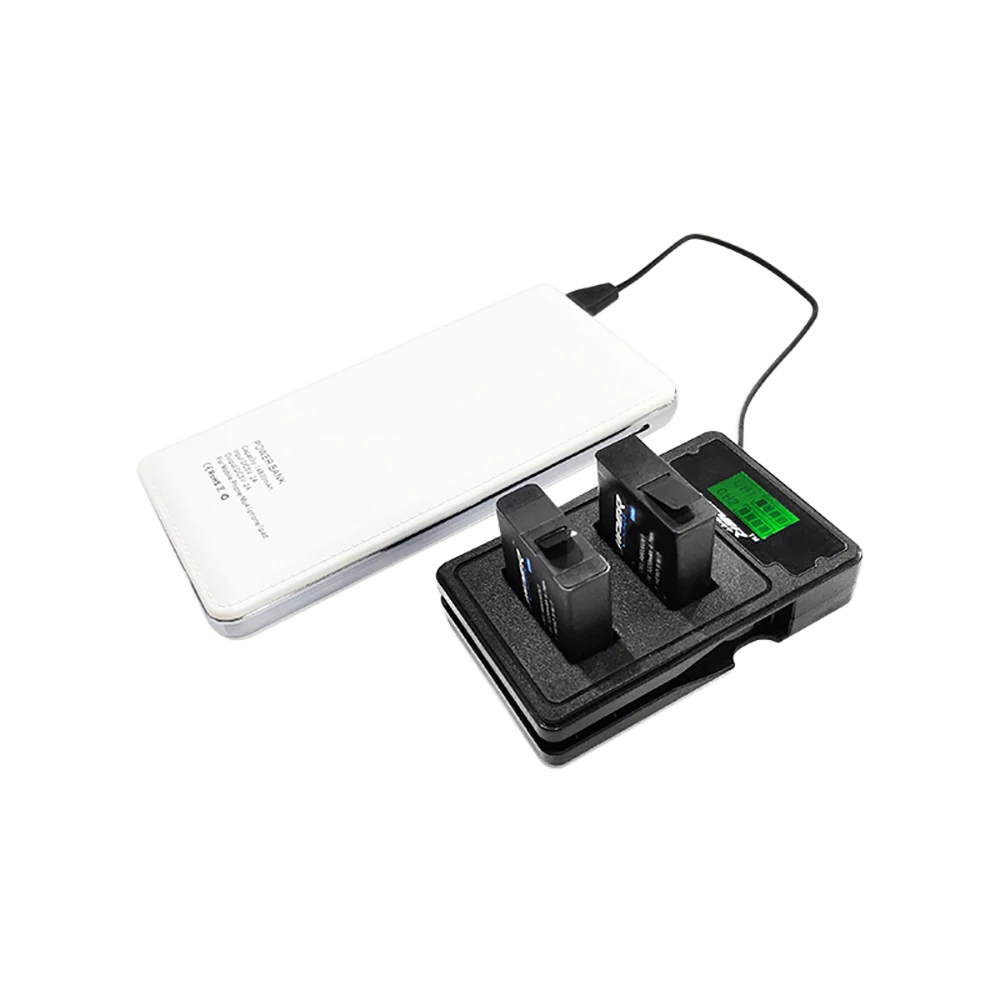 Viper двойное зарядное устройство с usb-кабелем type-C и портом Micro USB для GoPro HERO 7 6 5 Black аксессуары для экшн-камеры