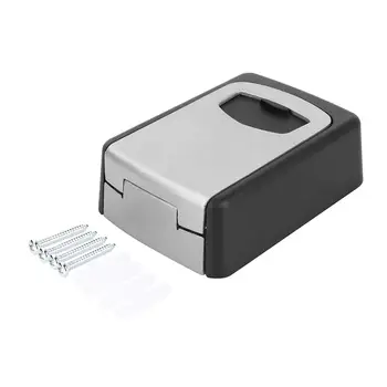 

Key Safe Box Wall Mounted Key Cupboard with 4 Digit Combination Lock
