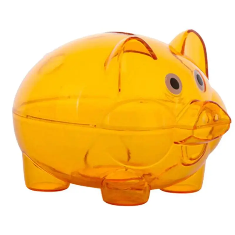 Мультфильм смолы свинья копилка экономия свиньи формы контейнер для монет украшение дома милые копилки серии - Цвет: 10x7x8cm