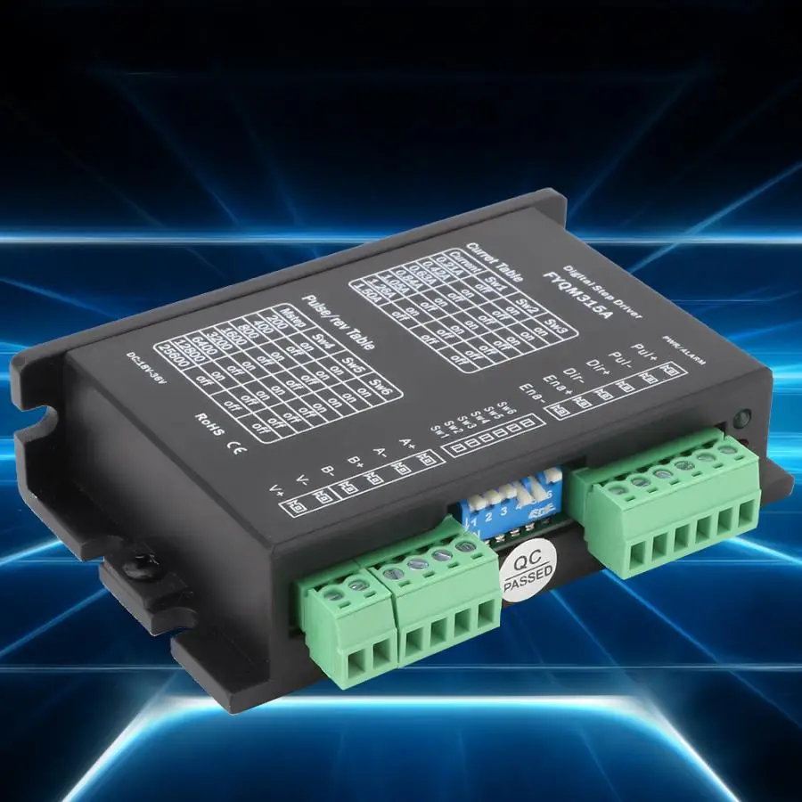 

3 Phase stepper motor driver Subdividing Nema 17 Stepping Motor Controller Adjustable DC18-36 V 0.21-1.5A