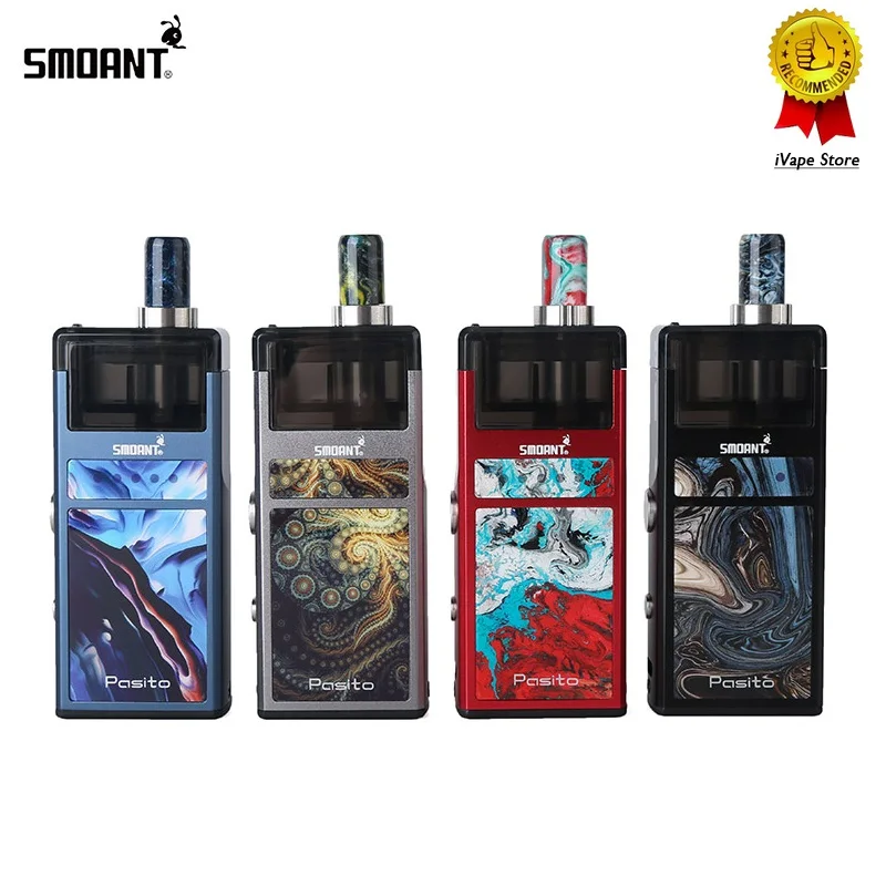 Оригинальный стартовый набор Smoant Pasito вейп с аккумулятором 1100 мА/ч пересобираемая