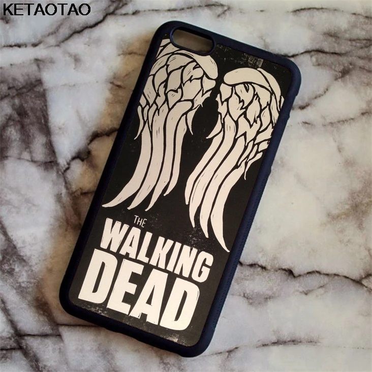 Красный Чехол KETAOTAO The Walking Dead Rick для samsung galaxy S4 S5 S6 S7 S8 S9 S10 edge Note из мягкого ТПУ резины и силикона - Цвет: Красный