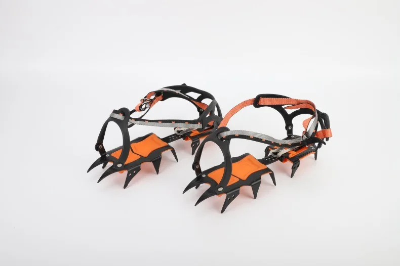 Crampons de Traction à 10 dents, couvre-chaussures d'hiver, neige glacée,  pour randonnée, pêche sur glace, marche - AliExpress