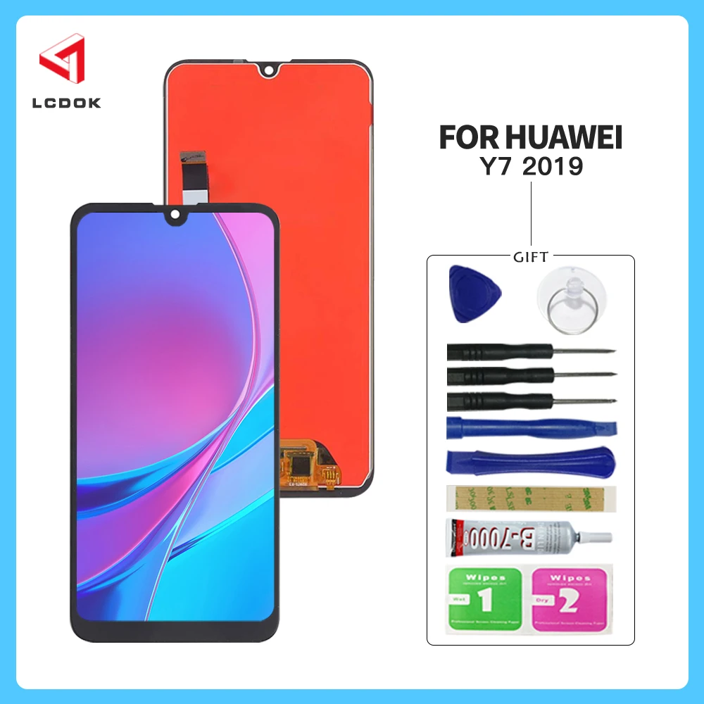 100% протестированный ЖК-дисплей для huawei Y7 Prime Pro 2019 DUB-AL00 DUB-TL0 DUB-AL20 кодирующий
