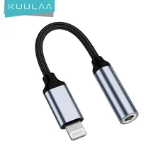 KUULAA-Adaptador de auriculares para iPhone 11 Pro 8 7 Aux 3,5mm, accesorios de adaptador para ios