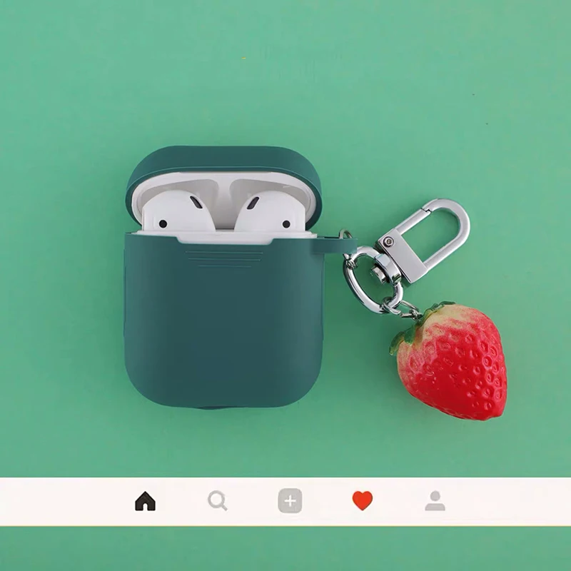 Для Apple Airpods чехол Клубника сладкий картофель беспроводной Bluetooth наушники чехол для зарядки коробка Защитная крышка для AirPods