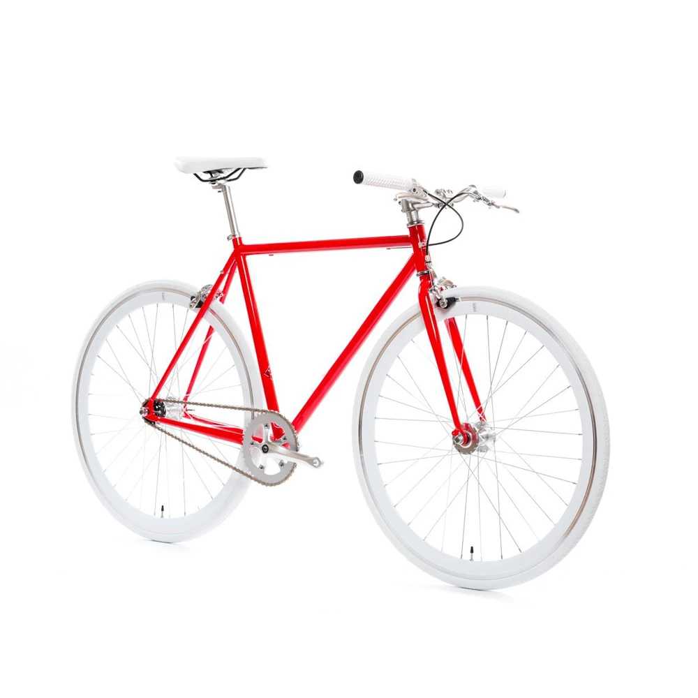 Fixed gear bike 700C bike Track Single speed Bike red bicicleta 52cm fixie bike vintage DIY frame