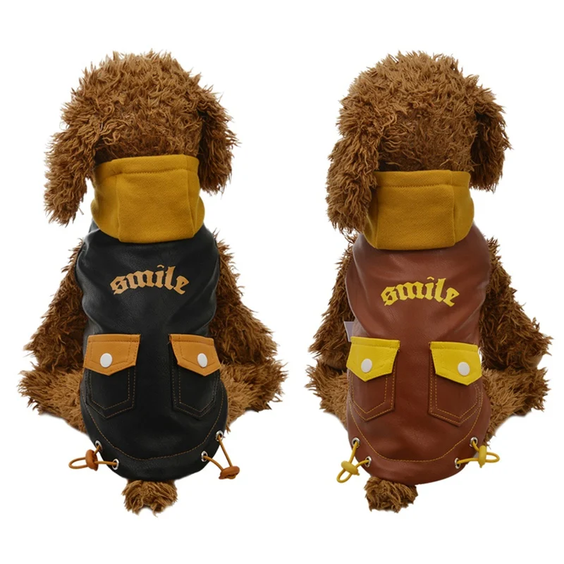 

Small And Medium Dogs Cold Weather Warm Down Jacket Cotton-padded Hooded Coat For Autumn And Winter