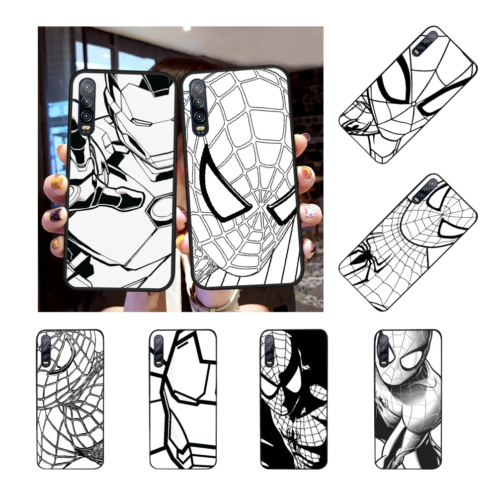 

NBDRUICAI Spiderman iron Man Marvel Phone Case for Huawei P9 10 lite P20 pro lite P30 pro lite Psmart mate 20 pro lite