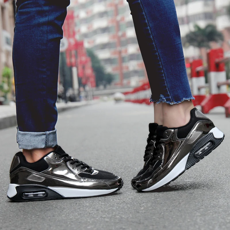 Обувь для влюбленных пар; женская модная повседневная обувь на воздушной подушке; женские кроссовки; Zapatos De Mujer tenis feminino Baskets Femme